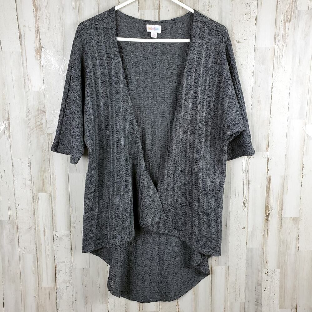 LuLaRoe Simply Comfortable Cardigan Sweater Gray Size Small